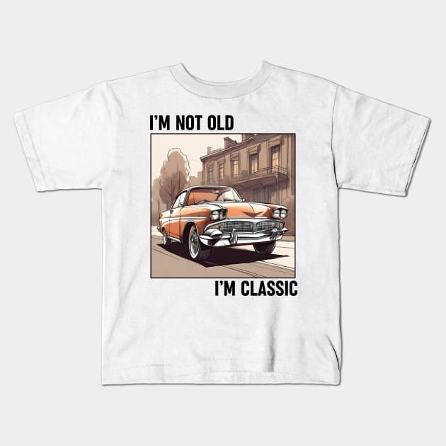 Classic Car Kids T-Shirt by DMS DESIGN